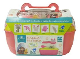 Maleta Rosa Pet Shop Com Acessórios Gatinho 5860 - Roma