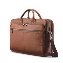 Maleta Samsonite Classic Toploader de Couro Cognac