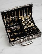 MALETA SEMIJOIAS Completo com kit 70pçs Folheadas Ouro18k e Prata - @Atacado FULL rrrjoias