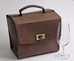 Maleta Sommelier para Transportar 6 Taças de Vinho Degustação ISO de 210ml com Fechamento Metálico Bolsa para Confraria de Vinhos Maleta Sommelier para Transportar 6 Taças de Vinho Degustação ISO de 210ml com Fechamento Metálico Bolsa para Confraria de Vinhos