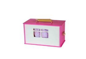 Maleta super bacana rosa bohney