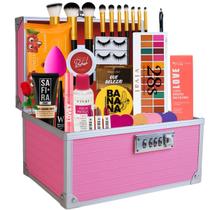 Maleta Super Completa Grande Maquiagem Profissional Linda