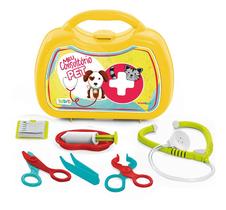 Maleta Veterinária Infantil De Brinquedo Imaginativa Meu Consultório Pet