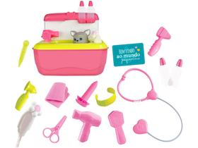 Maleta Veterinária Infantil Filhotinhos Coleção - Gatinhos Roma Brinquedos 13 Peças Maleta Veterinária Infantil Filhotinhos Coleção - Gatinhos Roma Brinquedos 13 Peças