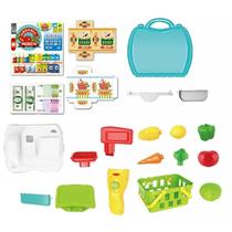 Maleta Workshop Jr Compras Mercado com 23 pçs Verde BR2320 - Multikids