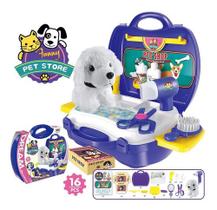 Maleta Workshop Jr Pet Shop c/ 16 itens Roxo