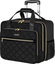 Maletín con ruedas Ytonet para mujer con laptop de 18 pulgadas, negro