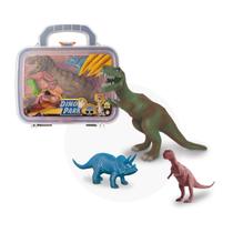 Maletinha abre e fecha divertida dino park para meninos