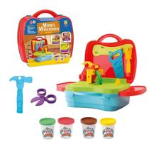 Maletinha Construção Infantil Divertoys com Ferramentas e Massinha Kit Completo
