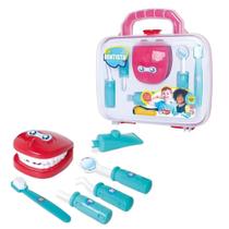 Maletinha Dr. Dentista Infantil Boca Kit De Dentista Criança