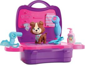 Maletinha Pet Shop Cachorrinho Duchinha Sai Agua - DiverToys Maletinha Pet Shop Cachorrinho Duchinha Sai Agua - DiverToys