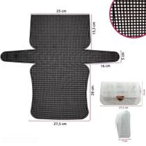 Malha Chenille para Bolsa 53.5x50cm (Tela Plástica) com Furo 3mm