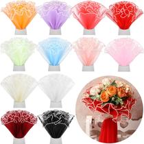 Malha de embrulho de flores Gilprop 28 cm x 3,7 m 12 cores