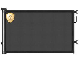 Malha retrátil Cidney de portão temporário 140x86cm preta Malha retrátil Cidney de portão temporário 140x86cm preta