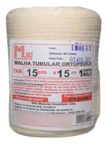 Malha Tubular Ortopédica De Algodão 15cm X 15m - 5 Rolos