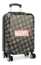 Malinha Escolar Mala Bordo Infantil Viagem 4 Rodinhas Marvel Preto