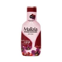 Malizia Bagno Schiuma Bacche e Fiori (Goji Berry e Flores) 1 Litro Espuma para Banho