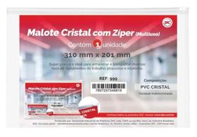 Malote Com Zíper Cristal 31x20 999 Dac