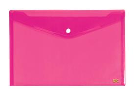Malote Plástico Com Botão Ref. 9653 Rosa dac Malote Plástico Com Botão Ref. 9653 Rosa dac