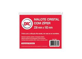 Malote pvc transparente com ziper 238x183mm dac