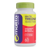 Maltta Treonat Suplemento Magnésio + Treonina Puro 60 Cápsulas Ultra Concentrado Premium Treonato
