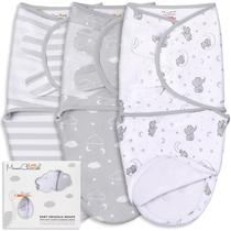Mama Cheetah Preemie Baby Swaddle, pacote com 3 cobertores de algodão
