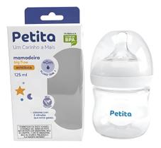 Mamadeira 125ml Bico Silicone Big Flow Anticolica Transparente/branco