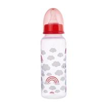 Mamadeira 250ml Rosa Com Sistema Anticólica Arco íris Bico Silicone Anatômico Bebê Criança Plasútil Mamadeira 250ml Rosa Com Sistema Anticólica Arco íris Bico Silicone Anatômico Bebê Criança Plasútil