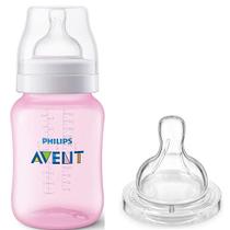 Mamadeira ANTI-COLIC 260ML Rosa + Bico Nº3 Philips AVENT SCD809/27