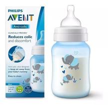 Mamadeira anti-colic elefante 260ml azul scf821/15 avent philips