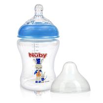 Mamadeira Anti-Cólica Boca Larga Bico Anatômico Infantil Brilha No Escuro 270ml +3 Meses - Nuby Mamadeira Anti-Cólica Boca Larga Bico Anatômico Infantil Brilha No Escuro 270ml +3 Meses - Nuby