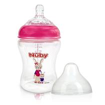 Mamadeira Anti-Cólica Boca Larga Bico Anatômico Infantil Brilha No Escuro 270ml +3 Meses Nuby Mamadeira Anti-Cólica Boca Larga Bico Anatômico Infantil Brilha No Escuro 270ml +3 Meses Nuby