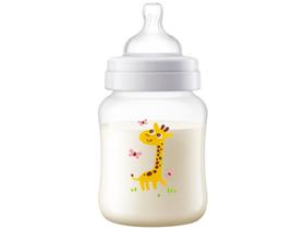 Mamadeira Anticólica 260ml Clássica Philips Avent Girafa 1m+ Mamadeira Anticólica 260ml Clássica Philips Avent Girafa 1m+