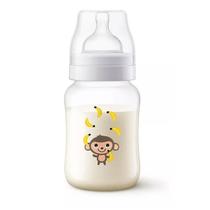 Mamadeira Anticólica 260ml Clássica Philips Avent Macaco 1m+ Baby Philips Avent Cor:Macaco Mamadeira Anticólica 260ml Clássica Philips Avent Macaco 1m+ Baby Philips Avent Cor:Macaco