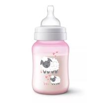 Mamadeira Anticólica 260ml Clássica Philips Avent Ovelha 1m+ Mamadeira Anticólica 260ml Clássica Philips Avent Ovelha 1m+