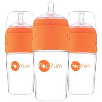 Mamadeira Anticólica 260ml - Laranja - Pacote com 3 Bicos Mamadeira Anticólica 260ml - Laranja - Pacote com 3 Bicos