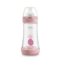 Mamadeira Anticólica Perfect5 Intuiflow 240ml Fluxo Médio Rosa - Chicco