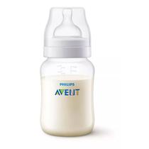 Mamadeira Avent Classica Anticólica 260ml 1m+ - Transparente