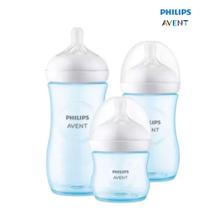 Mamadeira avent petala 3.0 kit com 3 125ml+260ml+330ml azul scd838/29