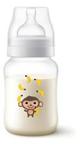 Mamadeira Avent Transparente 260 ml Macaco 1m+ Bico 2 SCY121/03