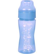 Mamadeira Baby Go Silicone Ortodôntica Wide Neck Colors Azul 270ml