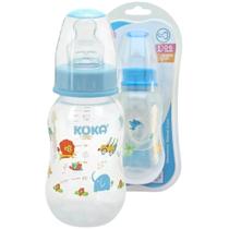 Mamadeira Bebê Kuka Natural 160ml TAM 1 Bico Achatado