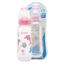 Mamadeira Bebê Natural Color 250ml Kuka Bico TAM. 2