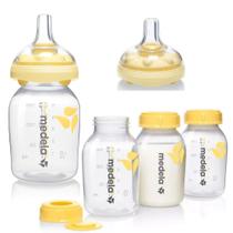 Mamadeira Bico Calma +0m + Recipiente Leite 3und + Bico Extra Medela Mamadeira Bico Calma +0m + Recipiente Leite 3und + Bico Extra Medela
