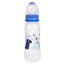 Mamadeira Bico Ortodôntico Silicone 240ml Dinossauro Azul