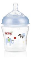 Mamadeira Boca Larga Bico Anatômico Transparente 180ml Nûby Mamadeira Boca Larga Bico Anatômico Transparente 180ml Nûby