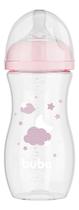 Mamadeira Buba TAM 3 Easy Flow 330ML Nuvem Rosa