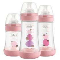 Mamadeira Chicco Recém Nascido Perfect 5 150/250/330Ml Rosa