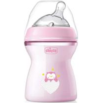 Mamadeira Chicco Step Up 250Ml Fluxo Médio (2M+) Rosa coruja