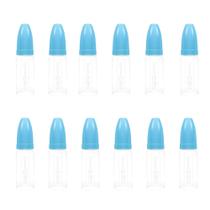 Mamadeira Chuquinha 50ml Bico Silicone Azul Fiona - Kit com 12 Unidades